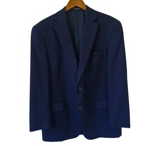 Hart Schaffner Marx Gold Trumpeter Navy Blue Blazer 42R Made in USA Sport Coat